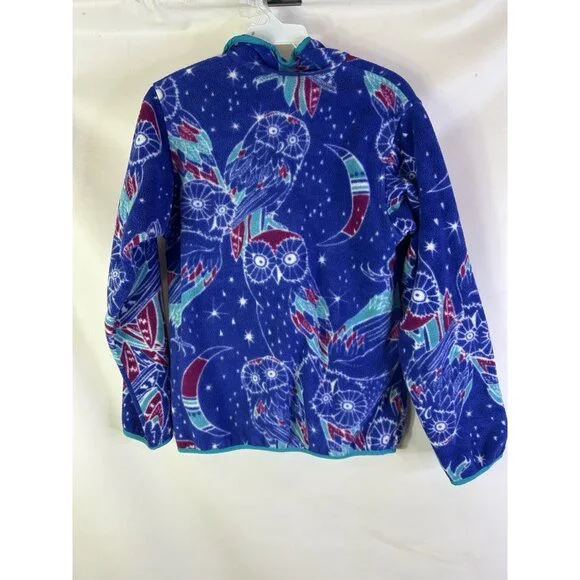 Patagonia Synchilla Sweatshirt Jacket Owl Celestial Print T Snap - Picture 9 of 9